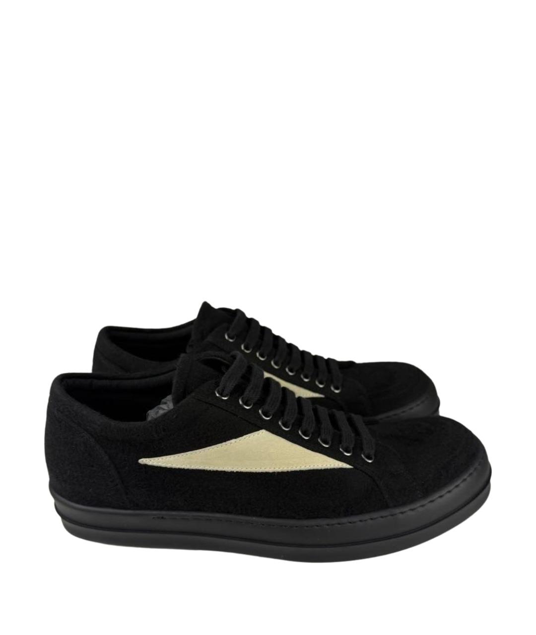 RICK OWENS DRKSHDW Черные низкие кроссовки / кеды, фото 1