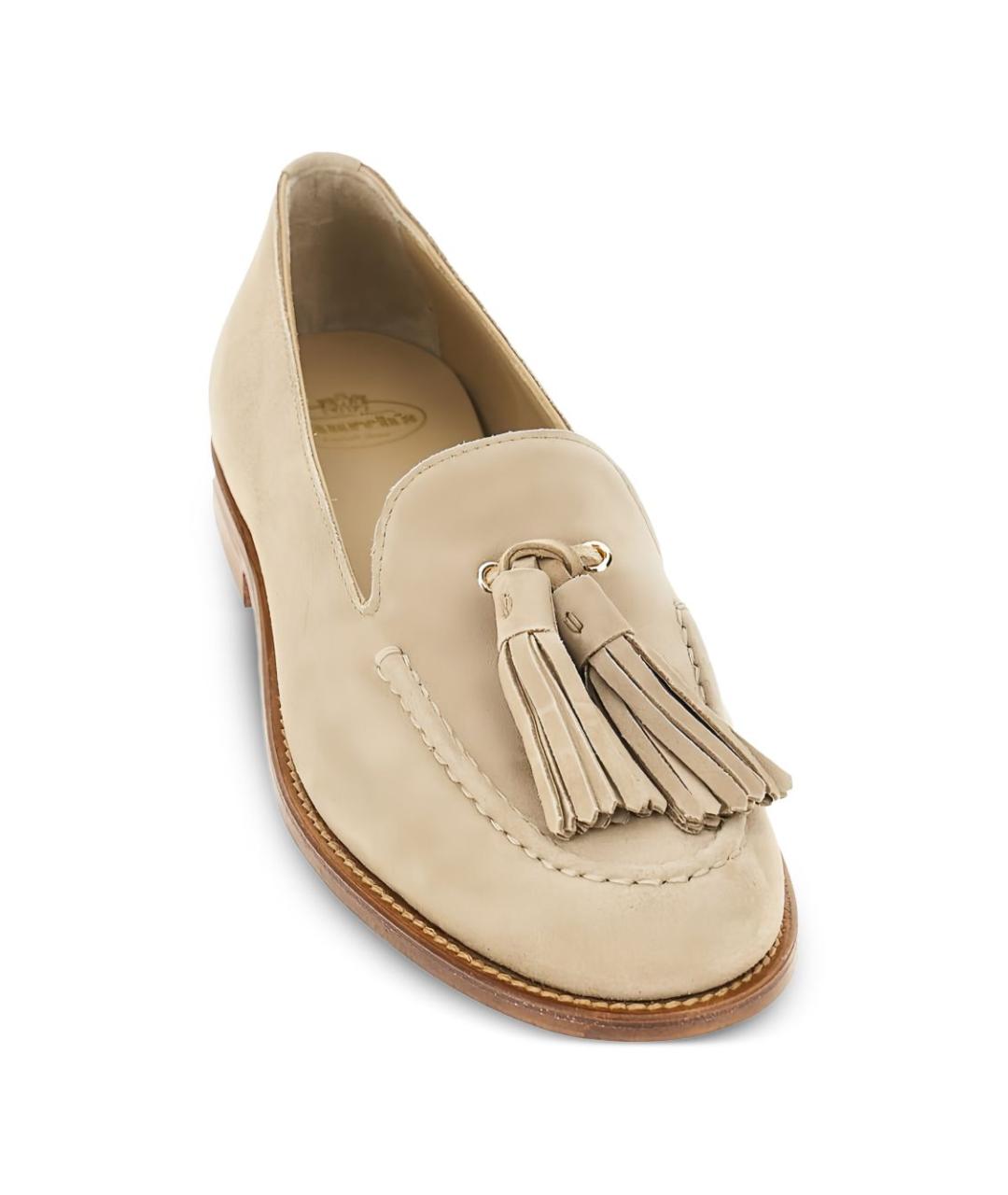 CHURCH'S Бежевые замшевые лоферы, фото 2