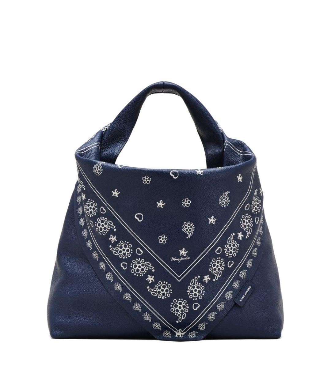 MARC JACOBS Темно-синяя кожаная сумка тоут, фото 1