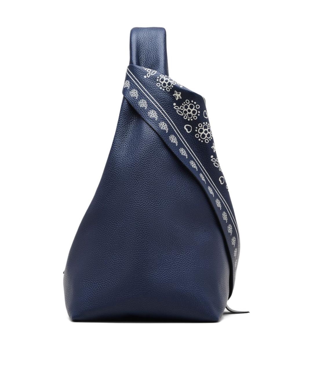 MARC JACOBS Темно-синяя кожаная сумка тоут, фото 2