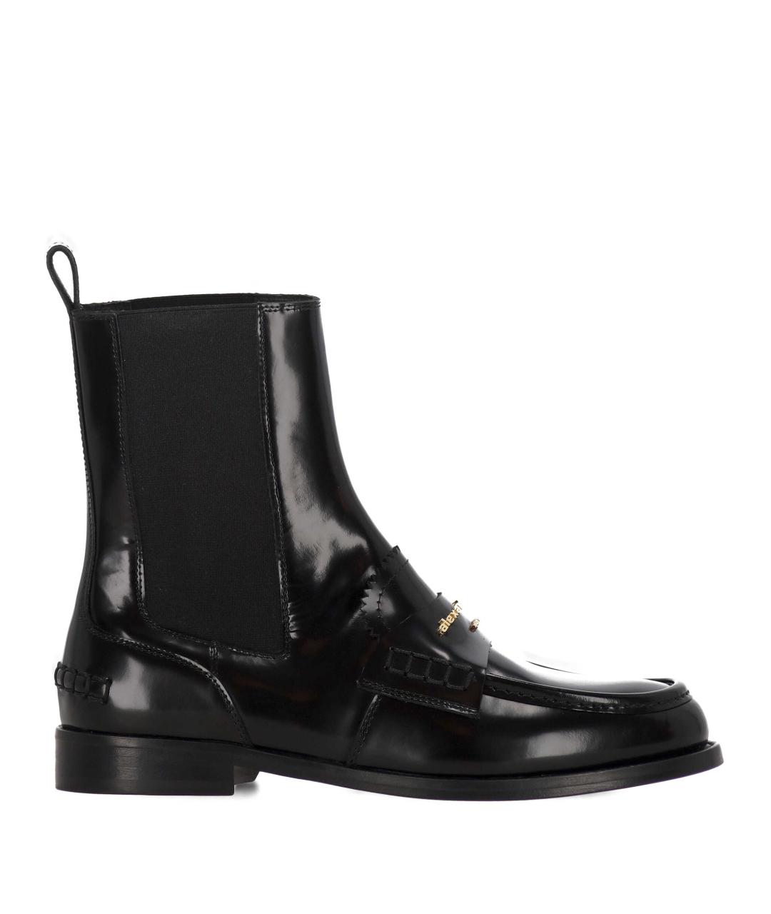 ALEXANDER WANG Черные кожаные ботинки, фото 1