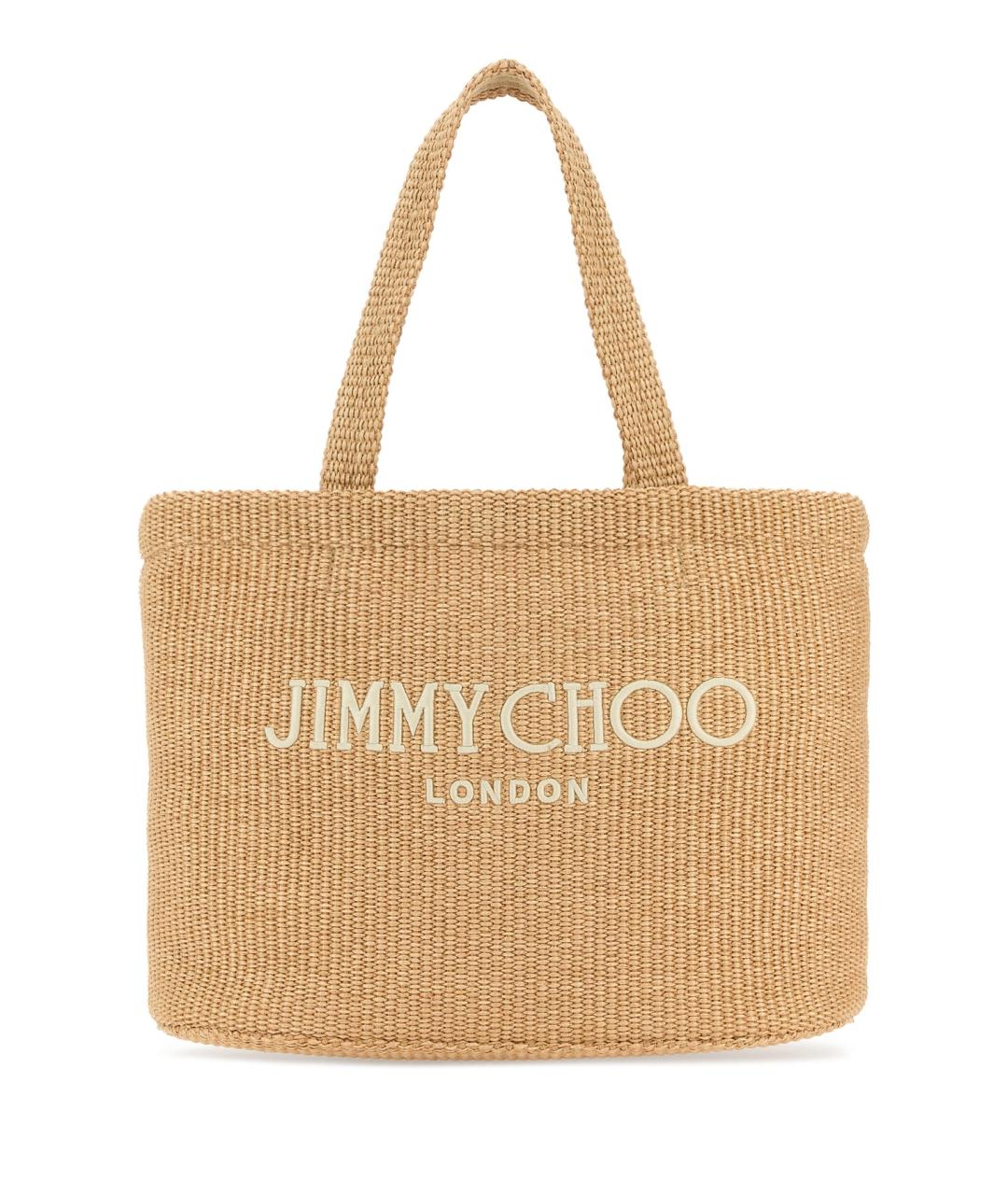 JIMMY CHOO Бежевая сумка тоут, фото 1