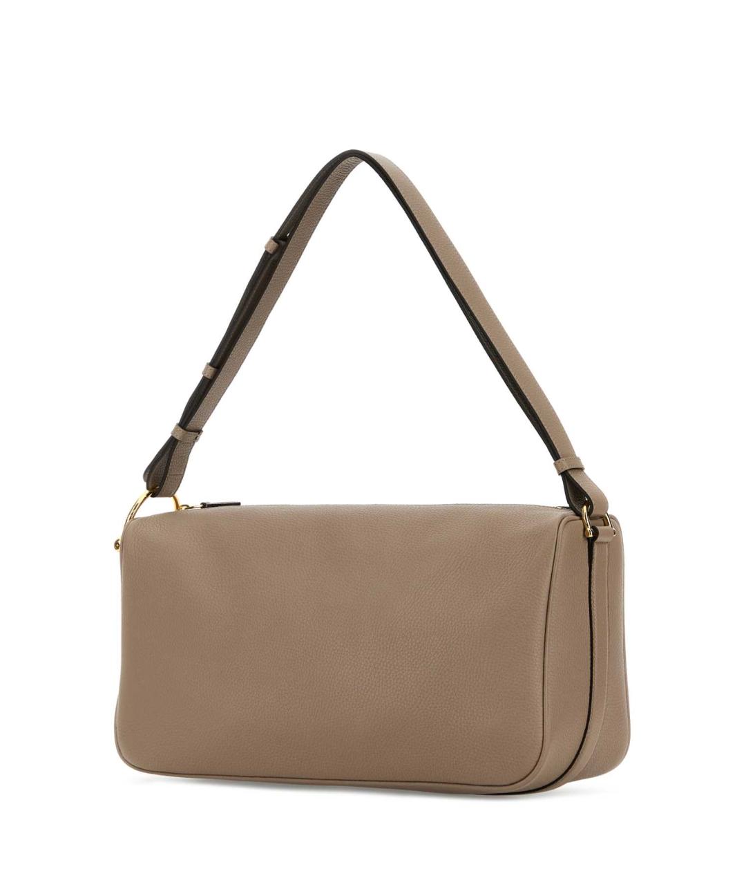 GUCCI Бежевая кожаная сумка через плечо, фото 2