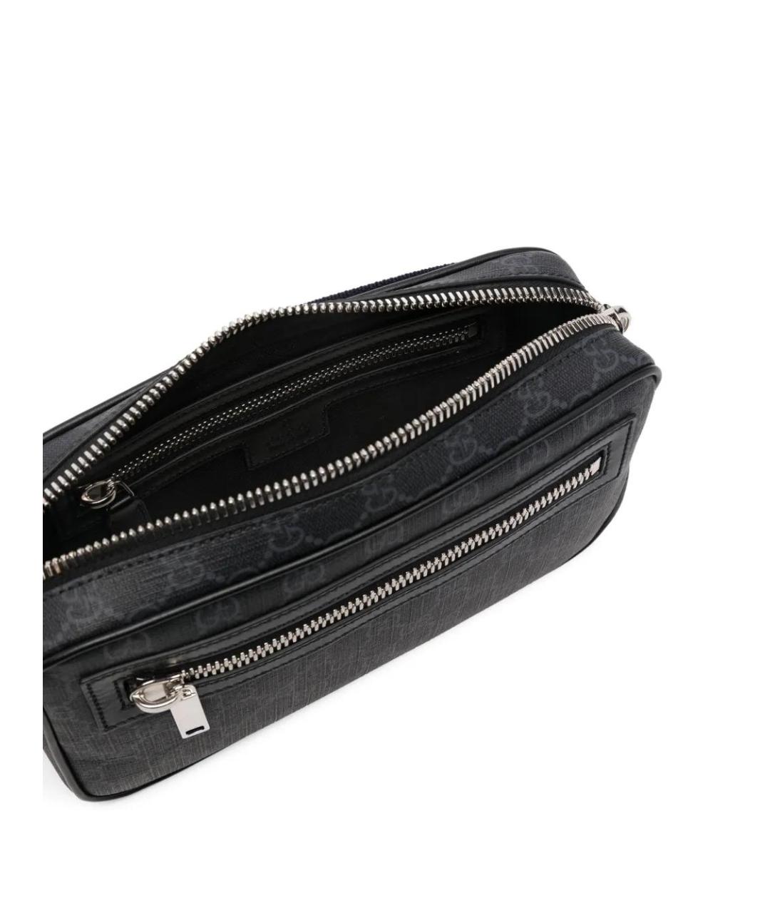 GUCCI Черная синтетическая сумка на плечо, фото 5