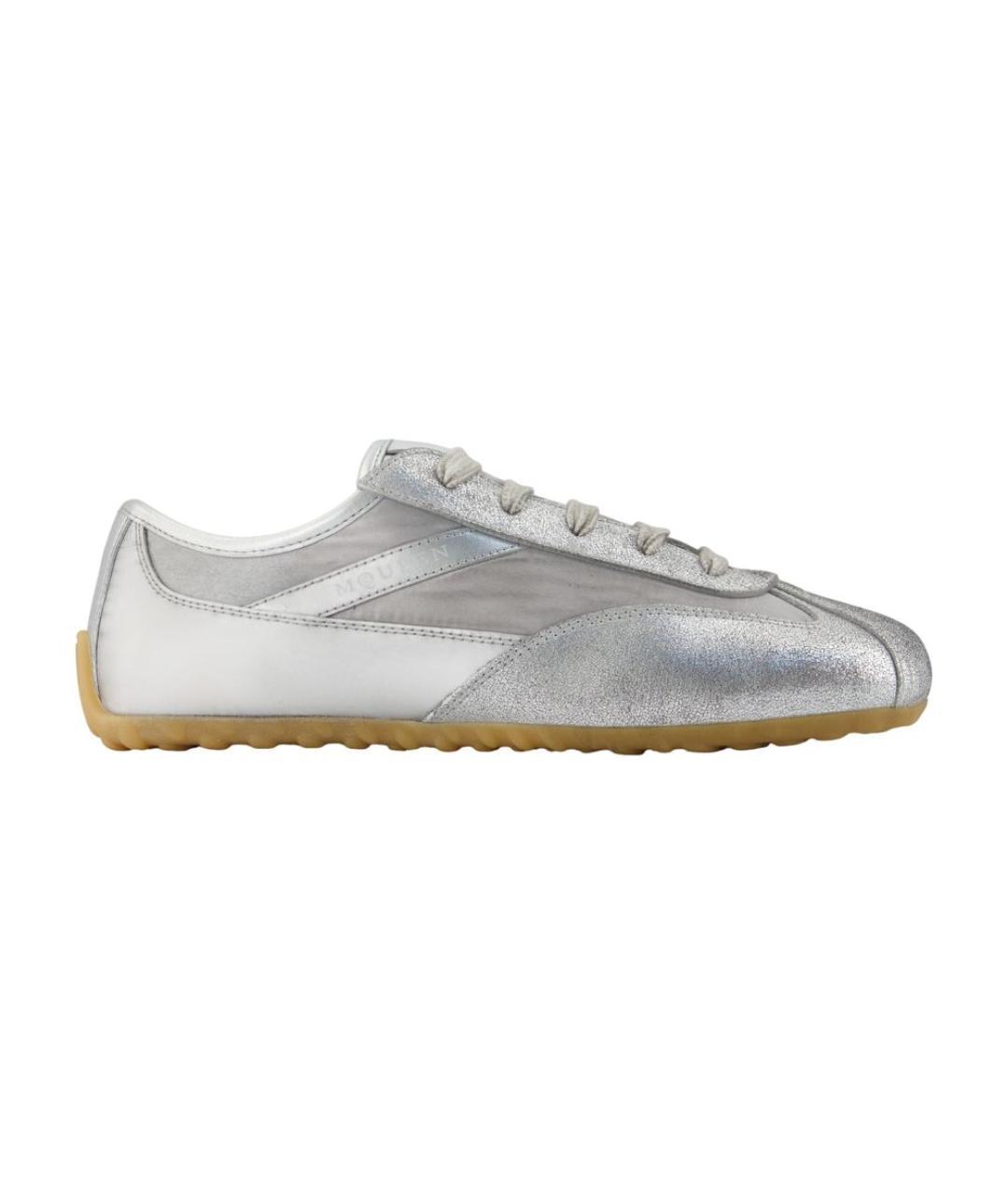 ALEXANDER MCQUEEN Серебряные синтетические кроссовки, фото 3