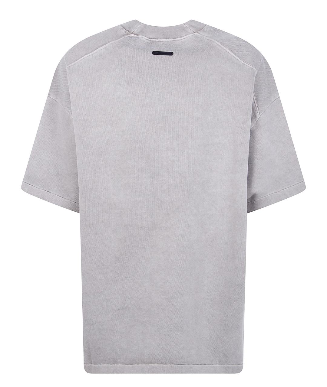 FEAR OF GOD ESSENTIALS Серая хлопковая футболка, фото 2