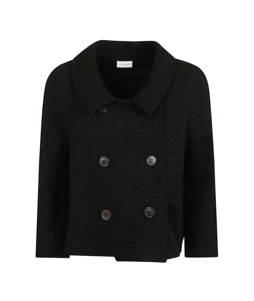 DRIES VAN NOTEN Черный полиамидовый жакет/пиджак, фото 1
