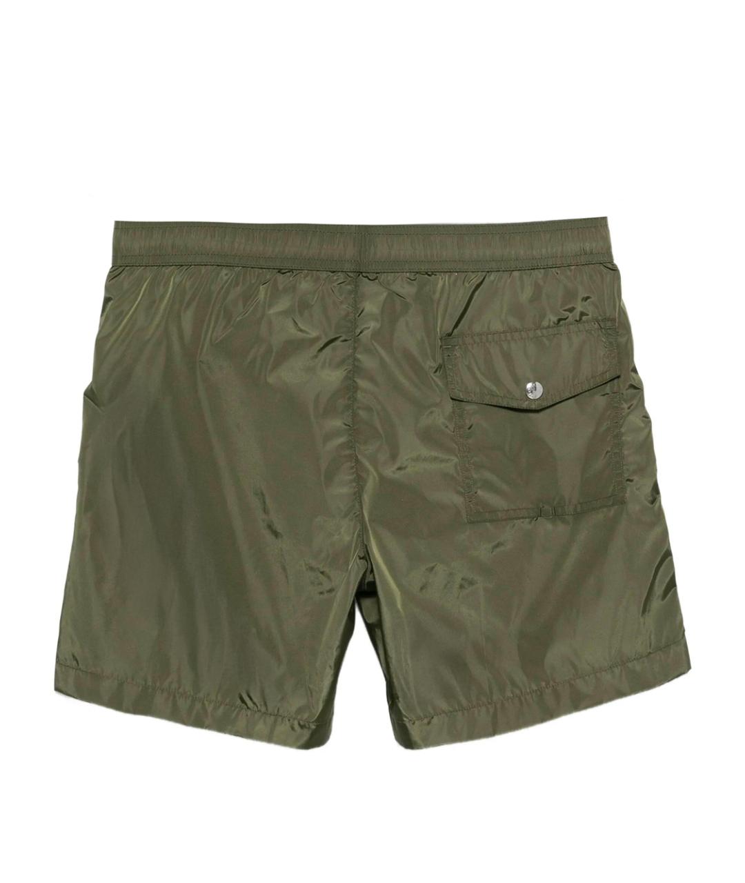 MONCLER Зеленые полиамидовые плавки, фото 3