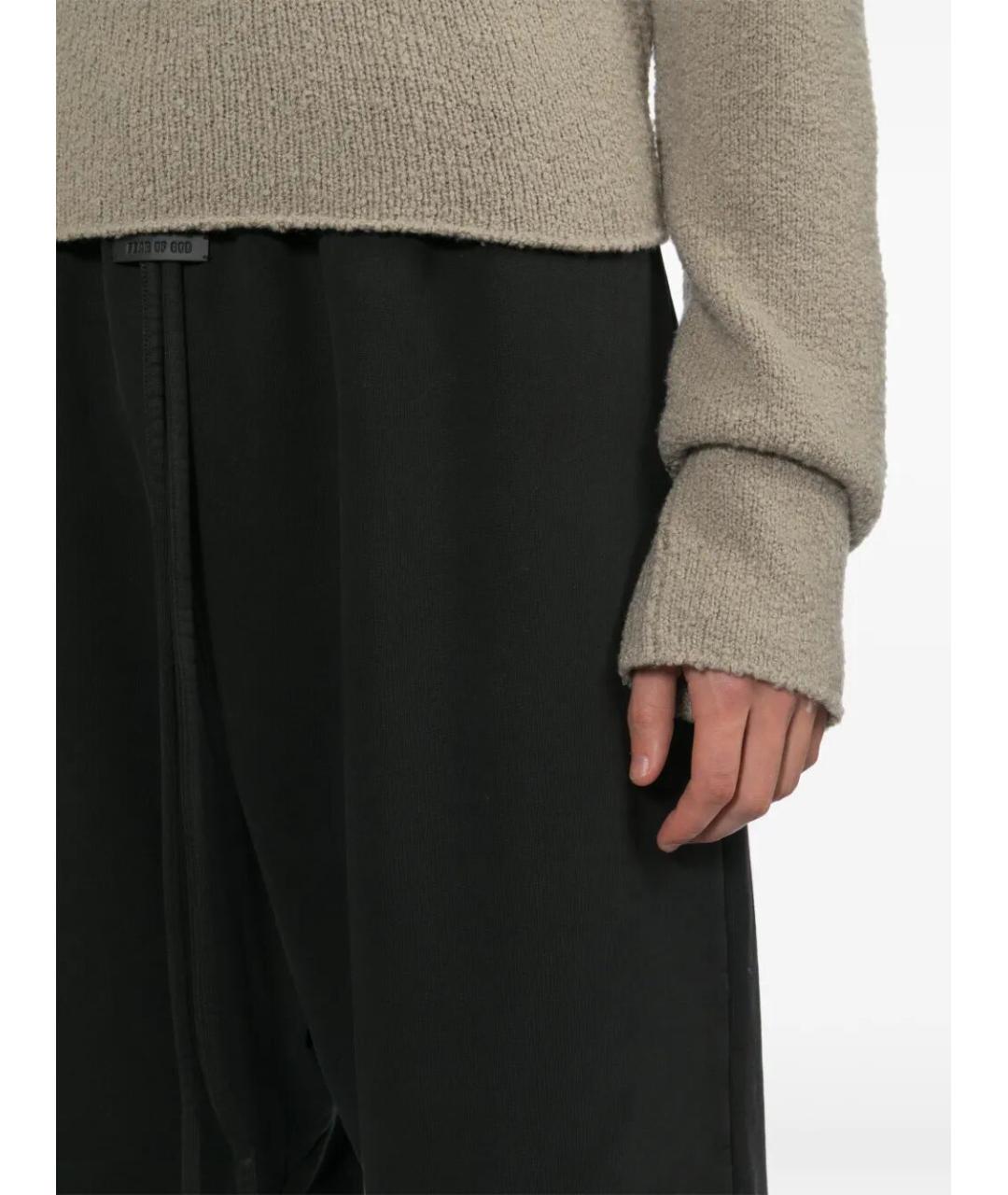 FEAR OF GOD Черные хлопковые повседневные брюки, фото 5