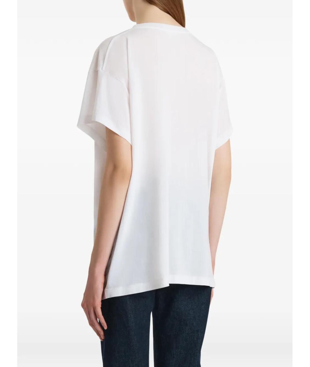 KHAITE Белая хлопковая футболка, фото 4