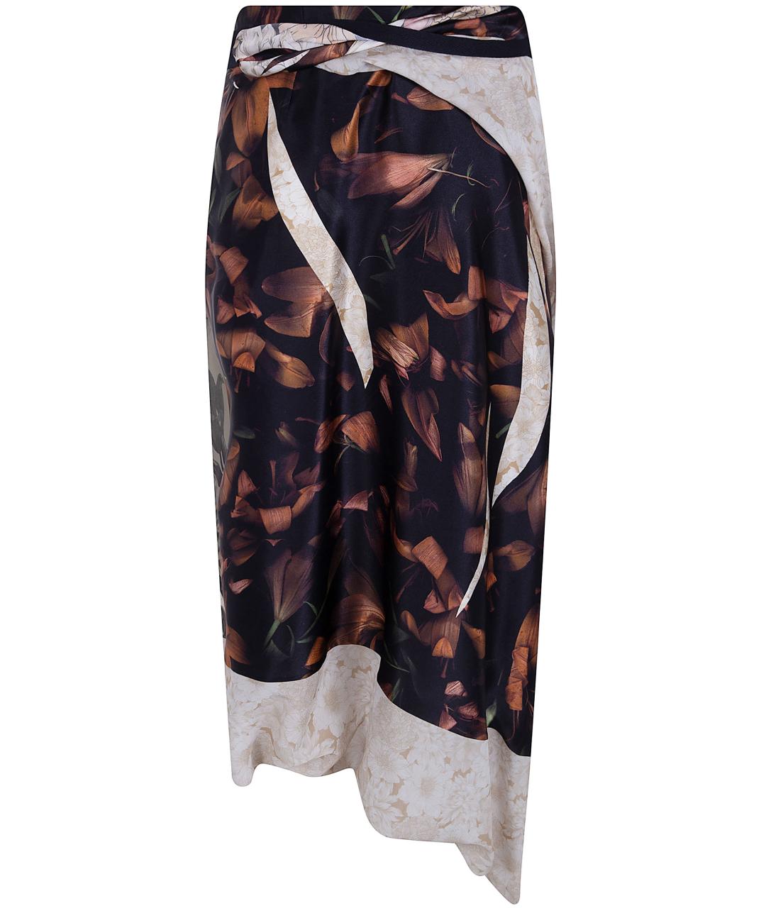 MAISON MARGIELA Мульти шелковая юбка миди, фото 2