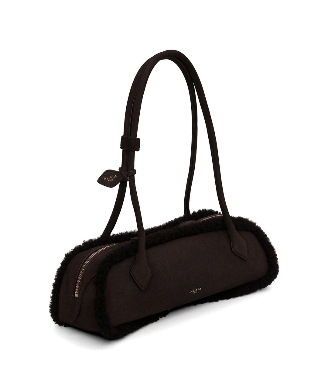 ALAIA Коричневая кожаная сумка через плечо, фото 2