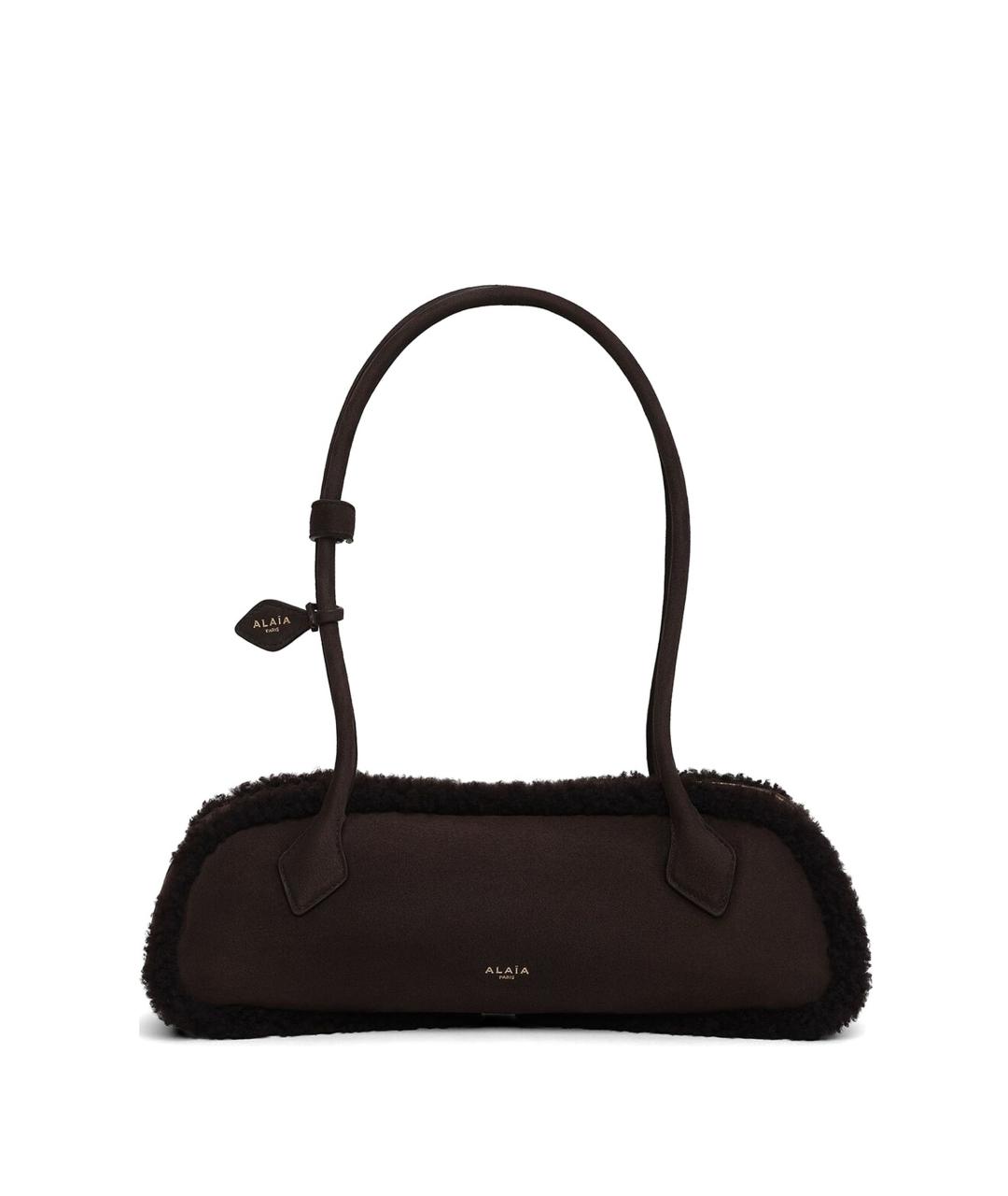 ALAIA Коричневая кожаная сумка через плечо, фото 1
