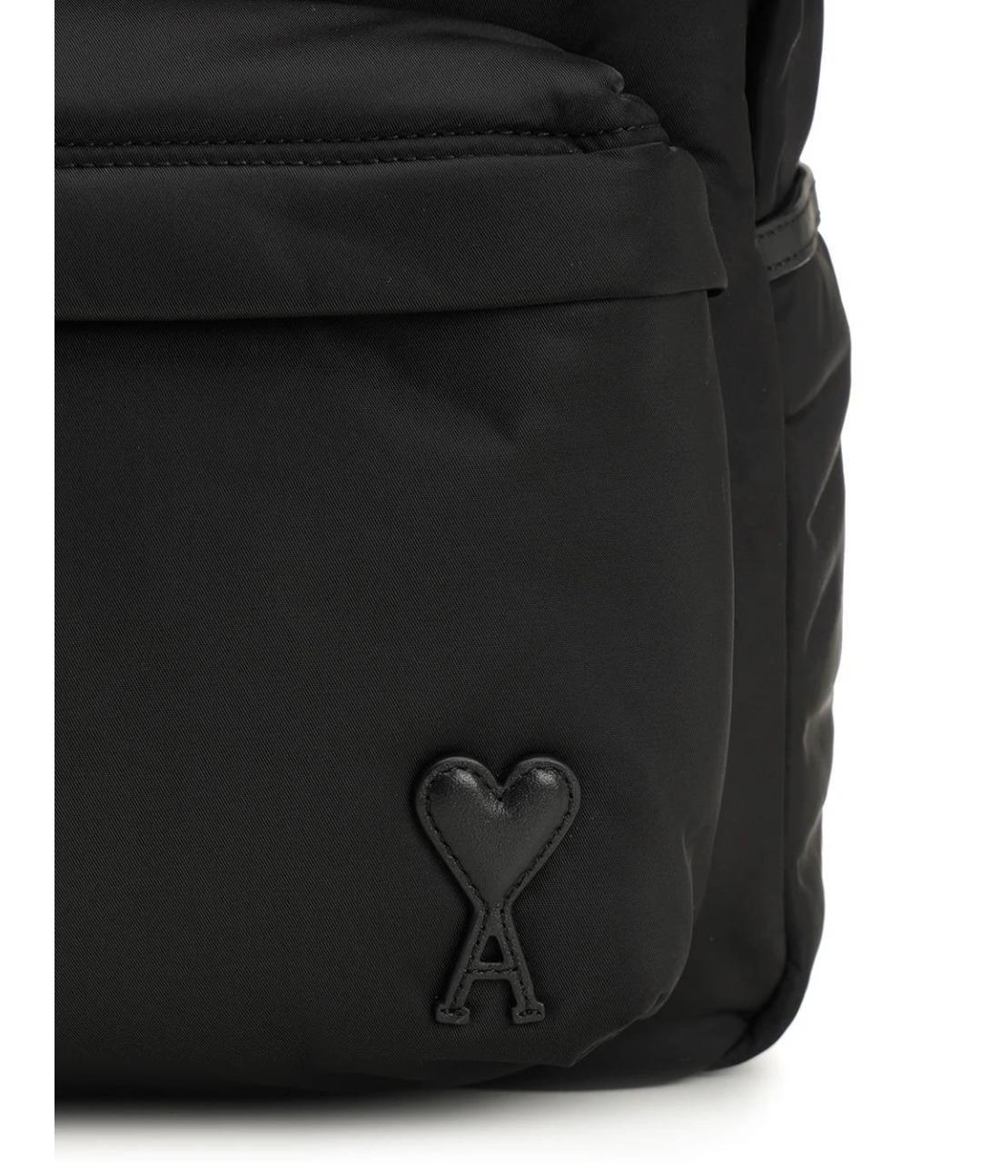 Ami Paris Черный тканевый рюкзак, фото 5