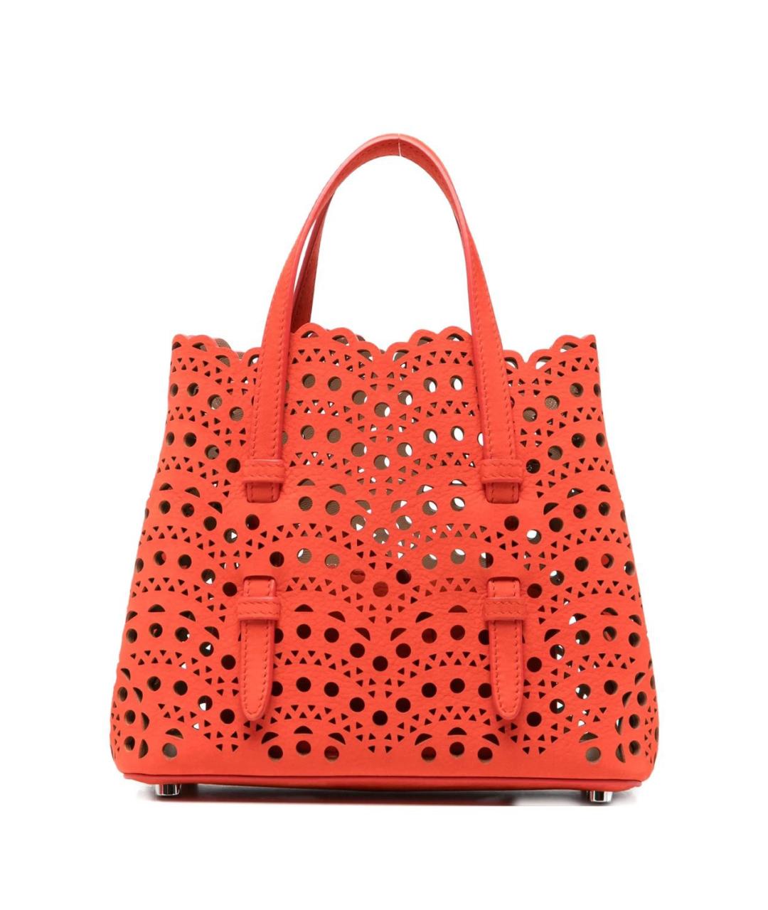 ALAIA Оранжевая кожаная сумка тоут, фото 1