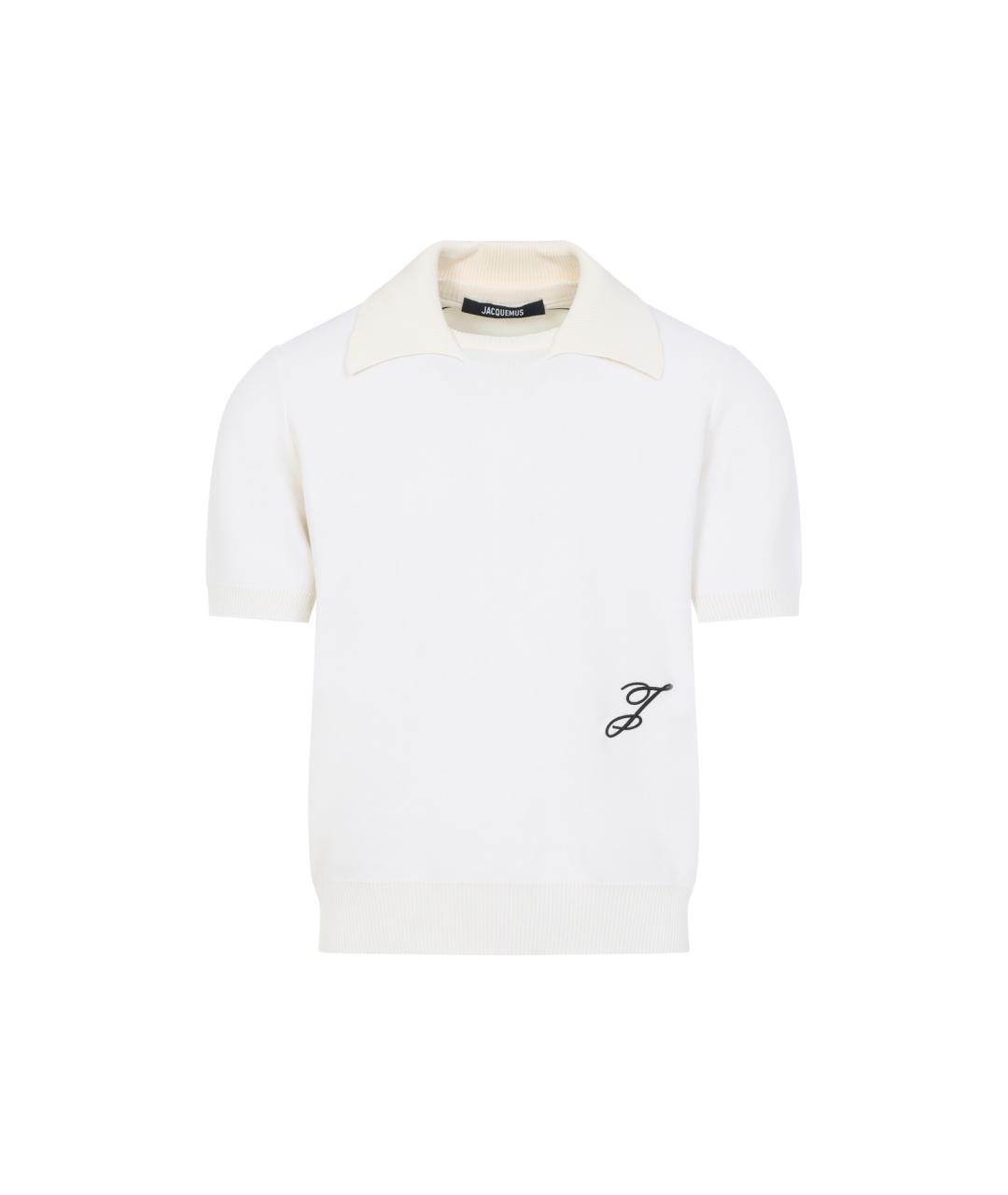 JACQUEMUS Белая хлопковая футболка, фото 1