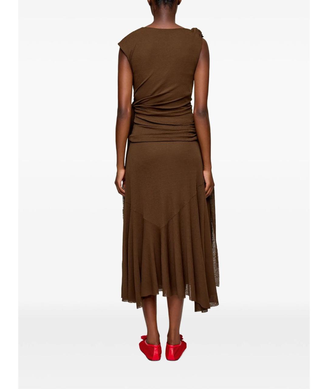 GANNI Полиэстеровое повседневное платье, фото 4