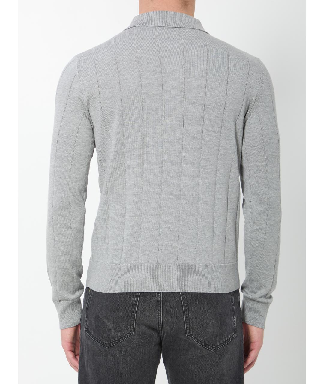 CELINE Серый шелковый джемпер / свитер, фото 4