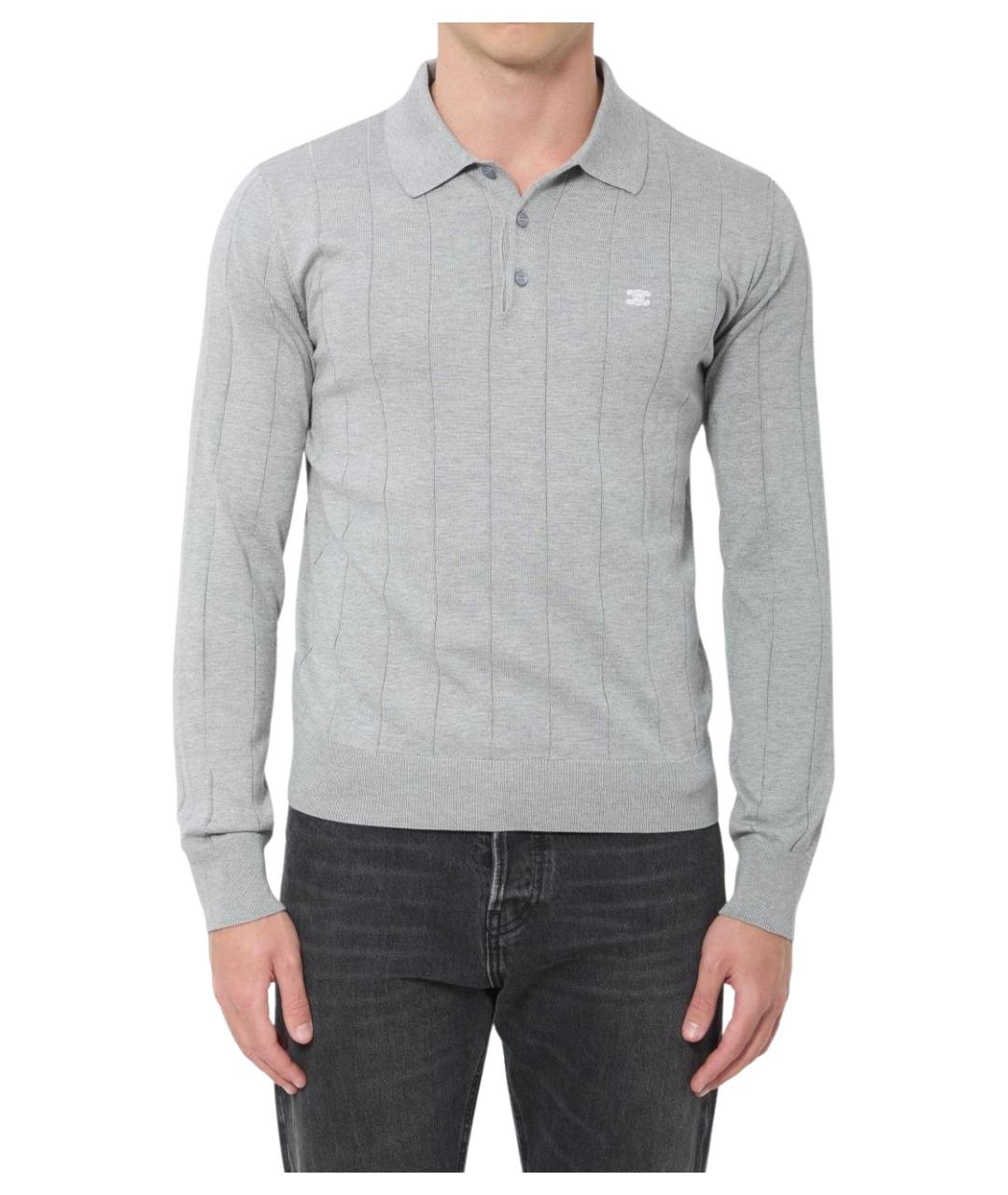 CELINE Серый шелковый джемпер / свитер, фото 1