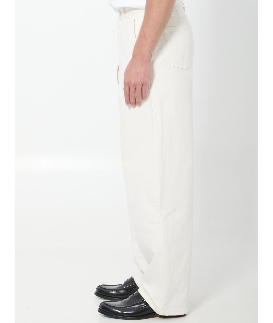 Ami Paris Белые хлопковые повседневные брюки, фото 3