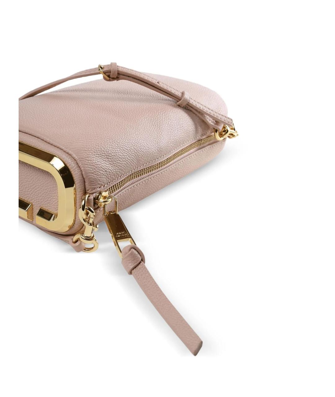 MARC JACOBS Розовая кожаная сумка с короткими ручками, фото 2