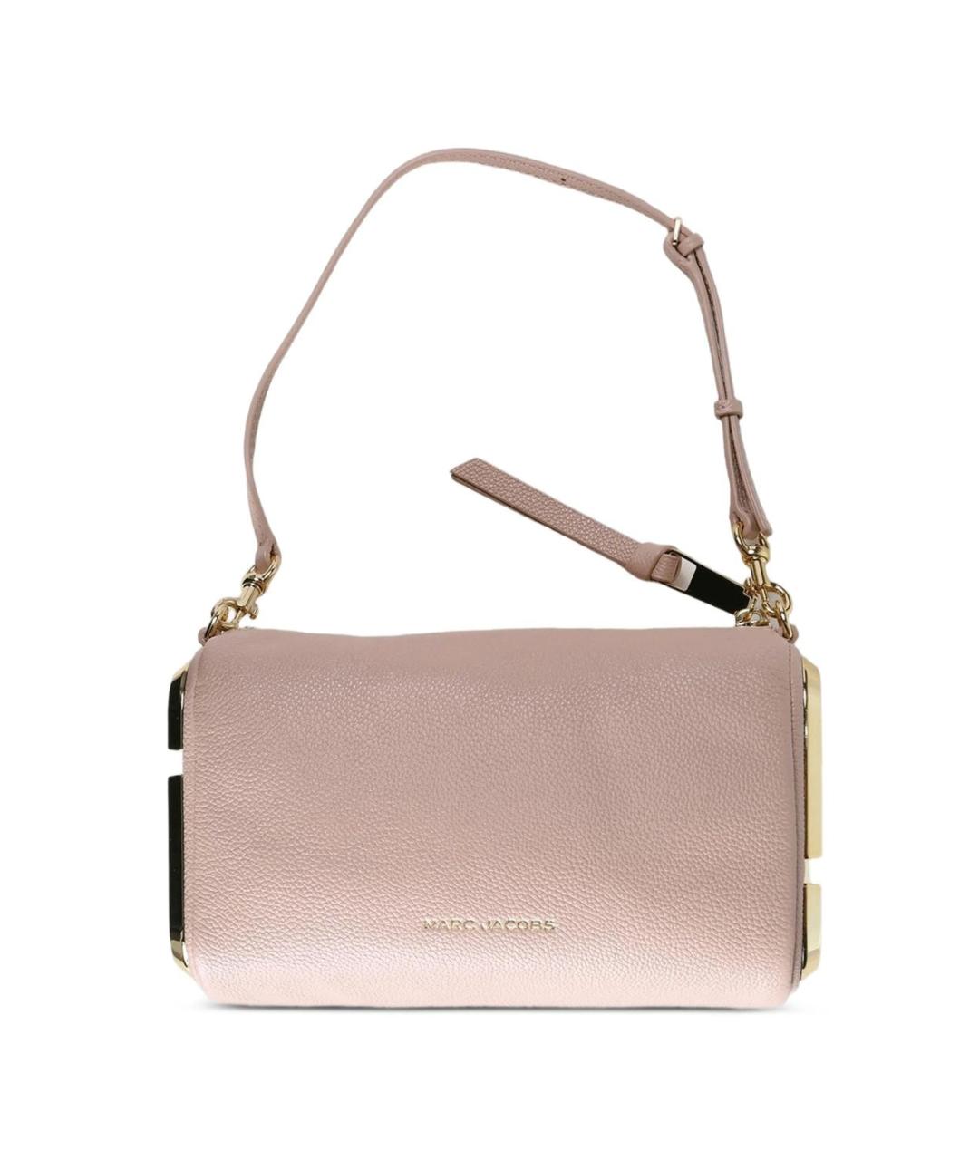 MARC JACOBS Розовая кожаная сумка с короткими ручками, фото 1