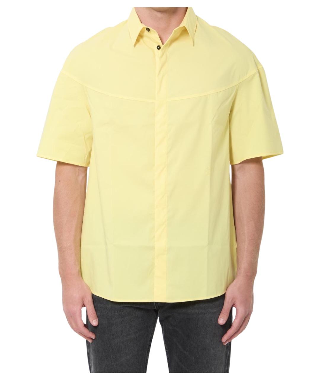JACQUEMUS Желтая хлопковая кэжуал рубашка, фото 1