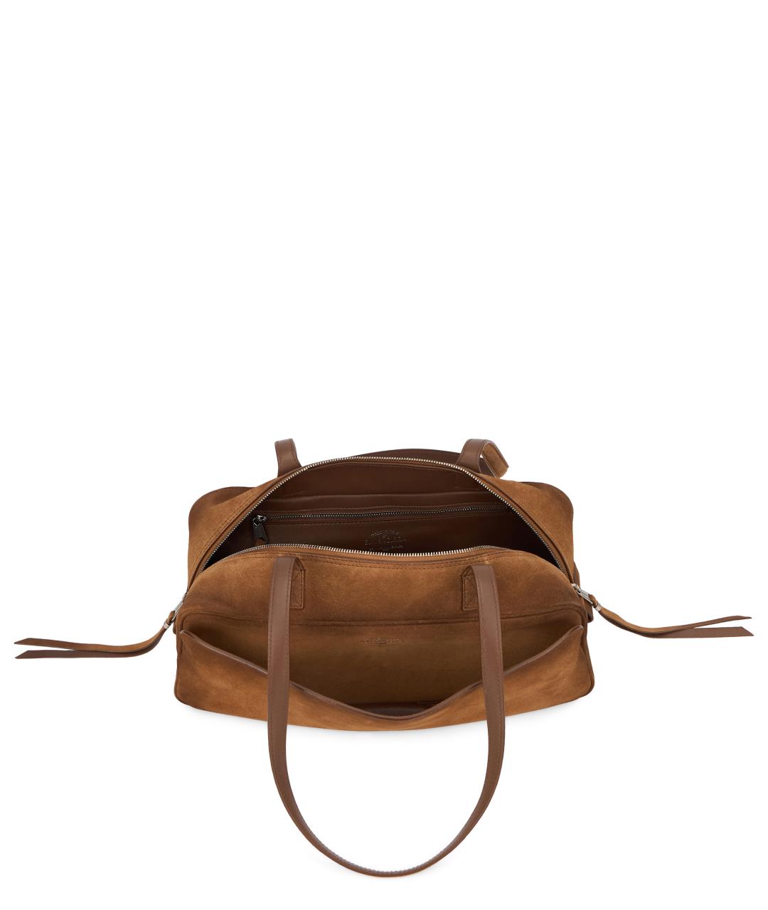 BALENCIAGA Коричневая замшевая сумка через плечо, фото 5