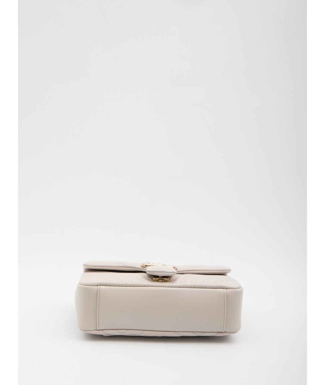 GUCCI Бежевая кожаная сумка через плечо, фото 3