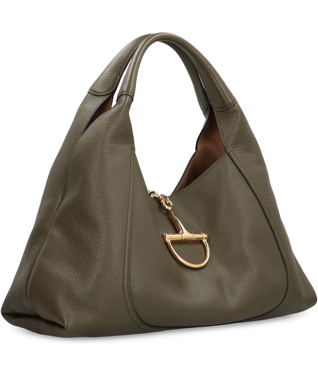 GUCCI Зеленая кожаная сумка через плечо, фото 3