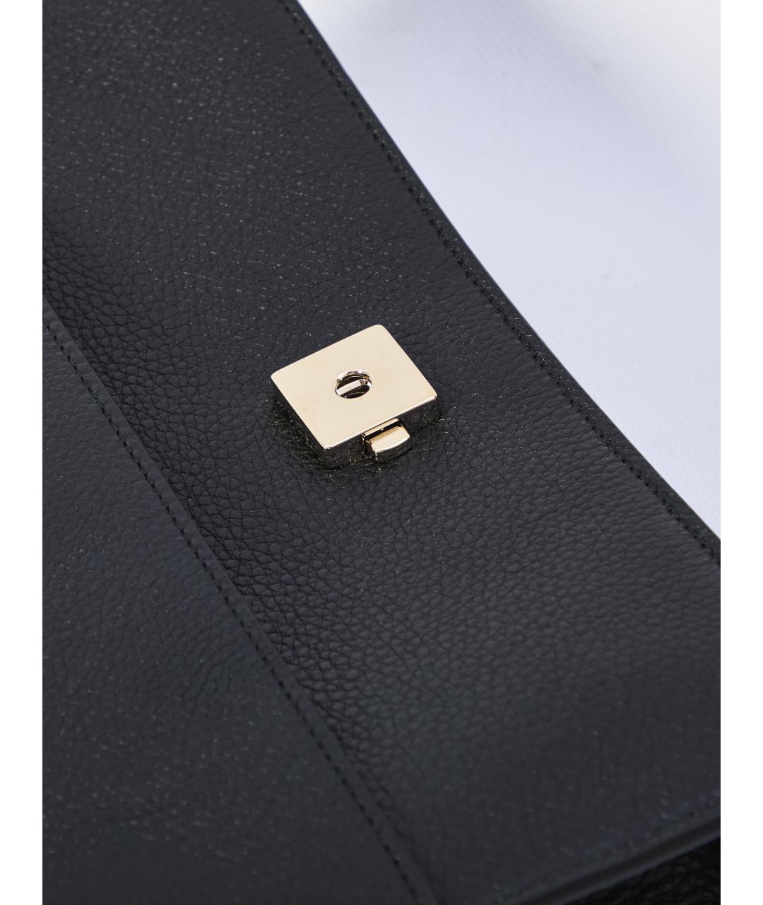 GUCCI Черная кожаная сумка через плечо, фото 4