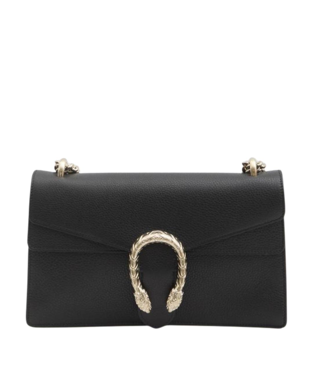 GUCCI Черная кожаная сумка через плечо, фото 1