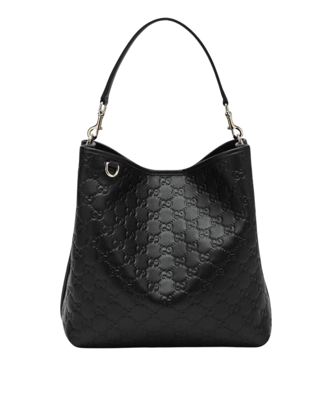 GUCCI Черная кожаная сумка через плечо, фото 1