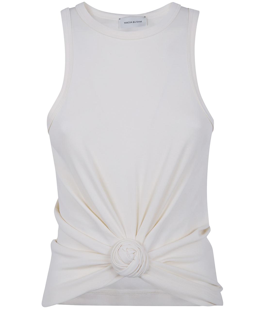 MAGDA BUTRYM Бежевая хлопковая майка, фото 1