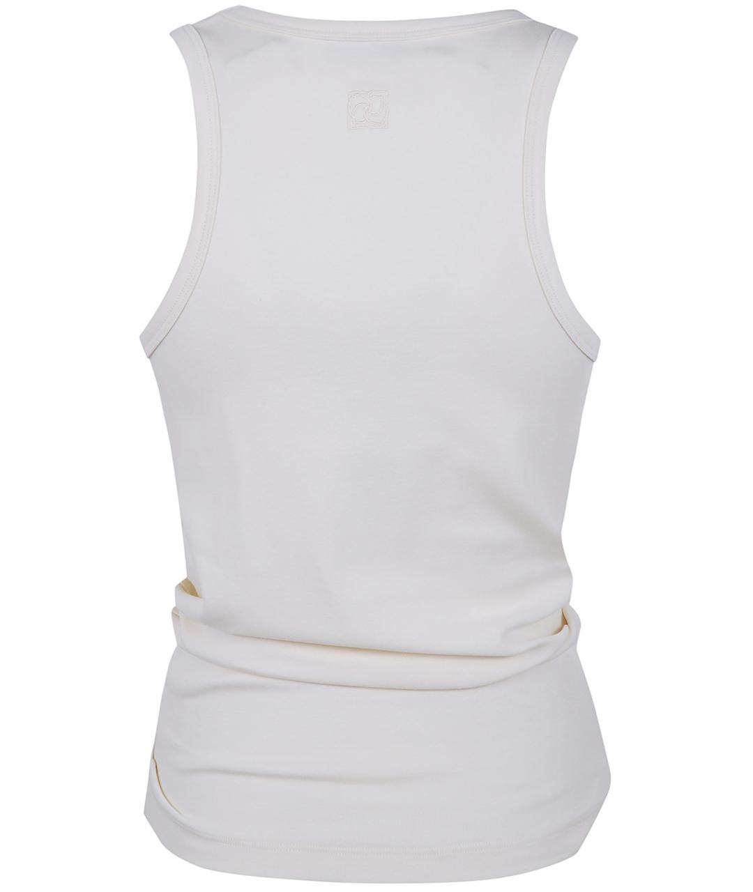 MAGDA BUTRYM Бежевая хлопковая майка, фото 2