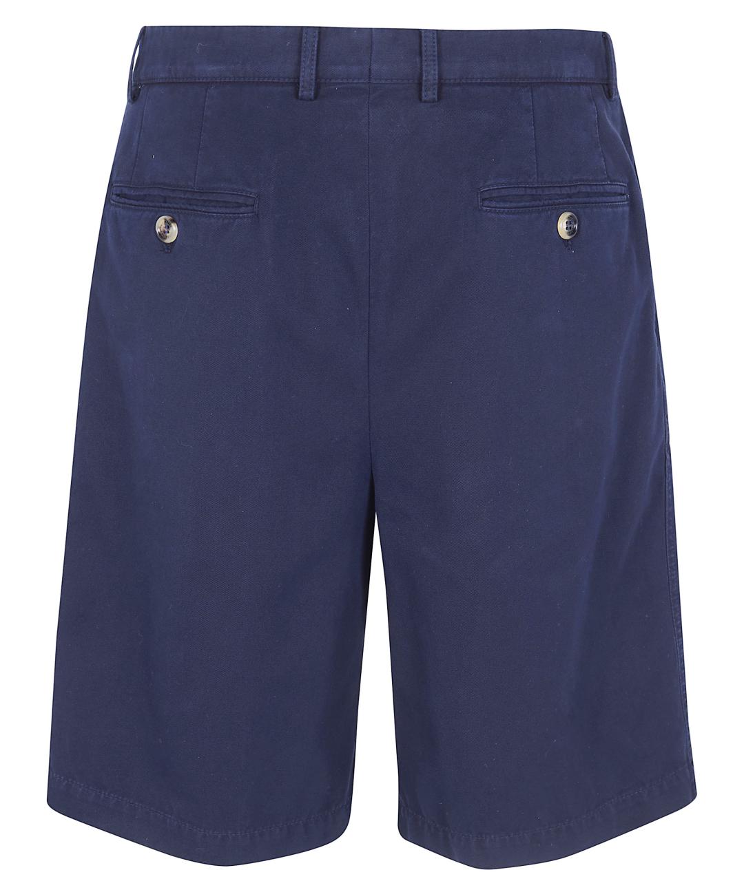 BRUNELLO CUCINELLI Синие хлопковые шорты, фото 2