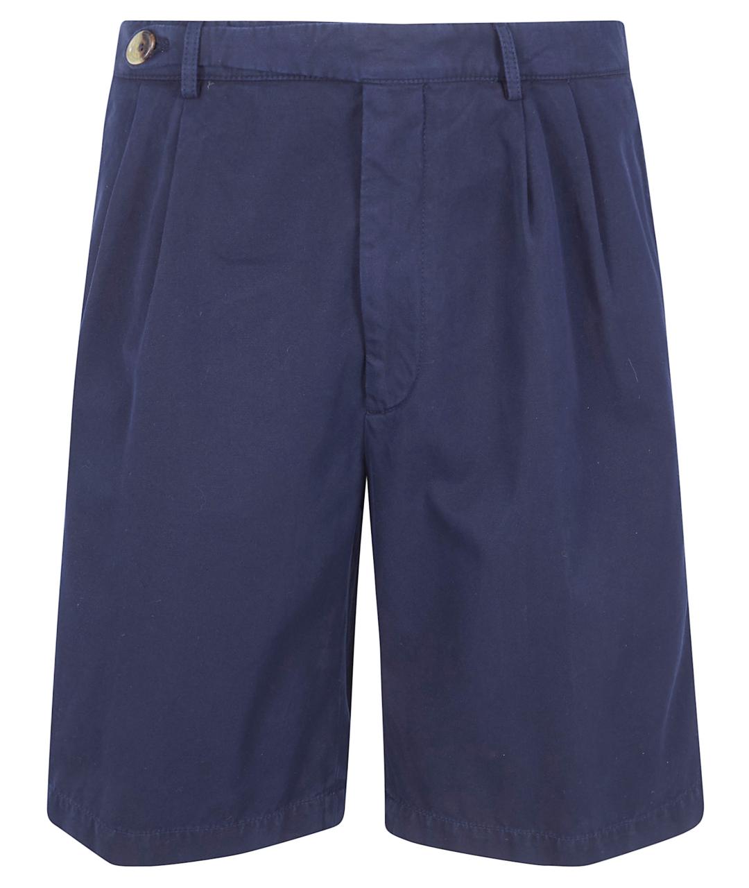 BRUNELLO CUCINELLI Синие хлопковые шорты, фото 1