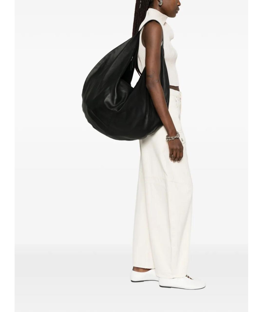 AESTHER EKME Черная кожаная сумка через плечо, фото 2