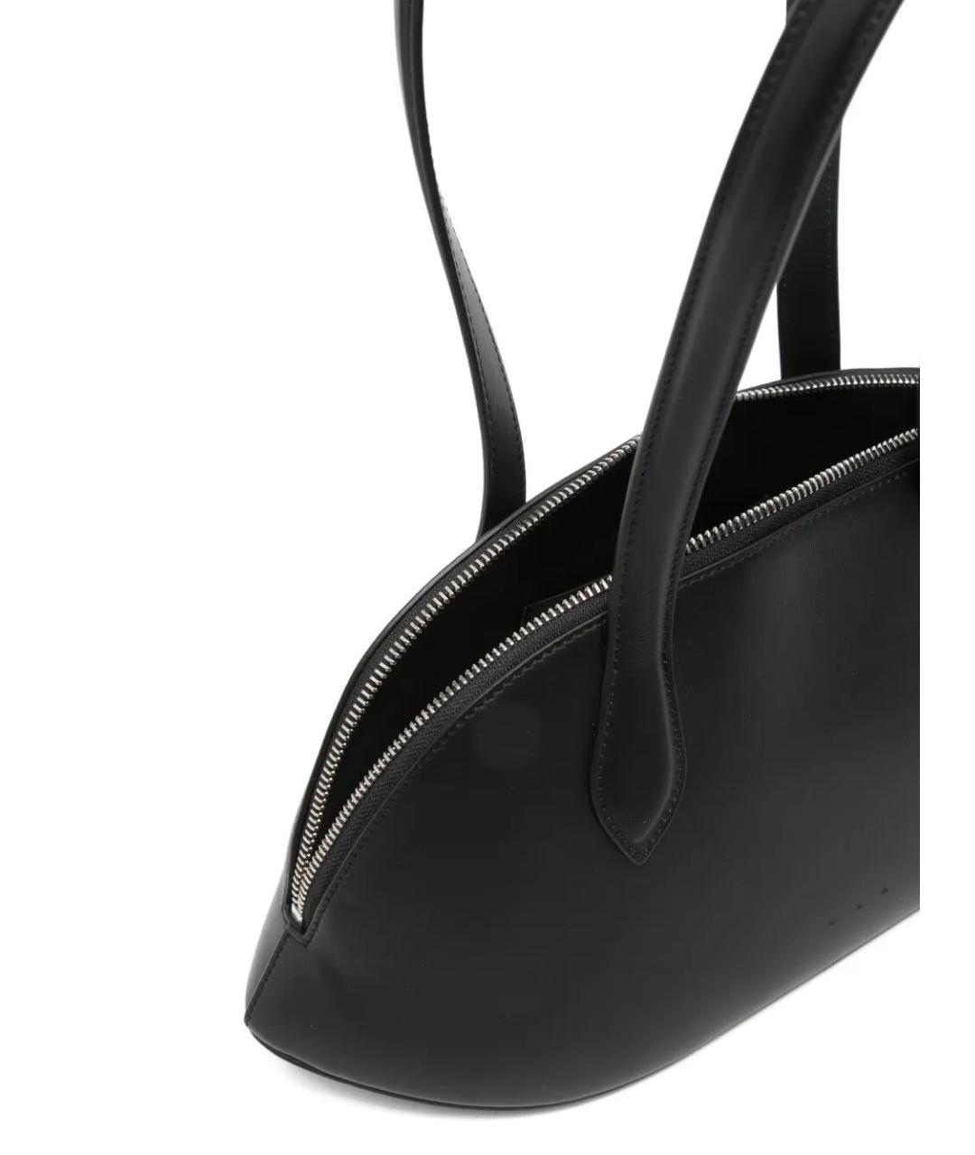 AESTHER EKME Черная кожаная сумка с короткими ручками, фото 2