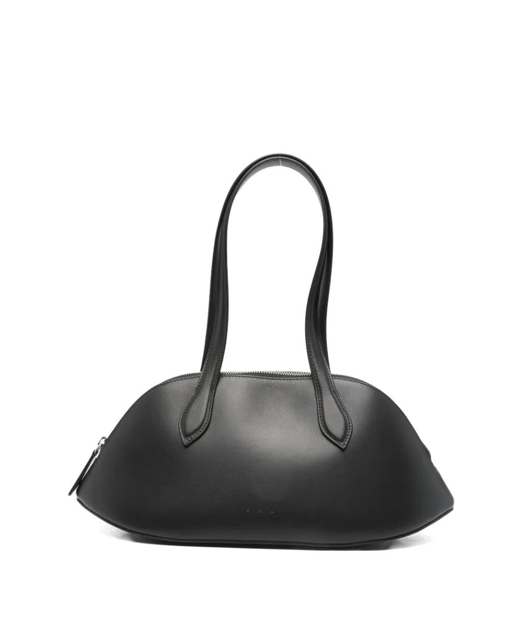 AESTHER EKME Черная кожаная сумка с короткими ручками, фото 1