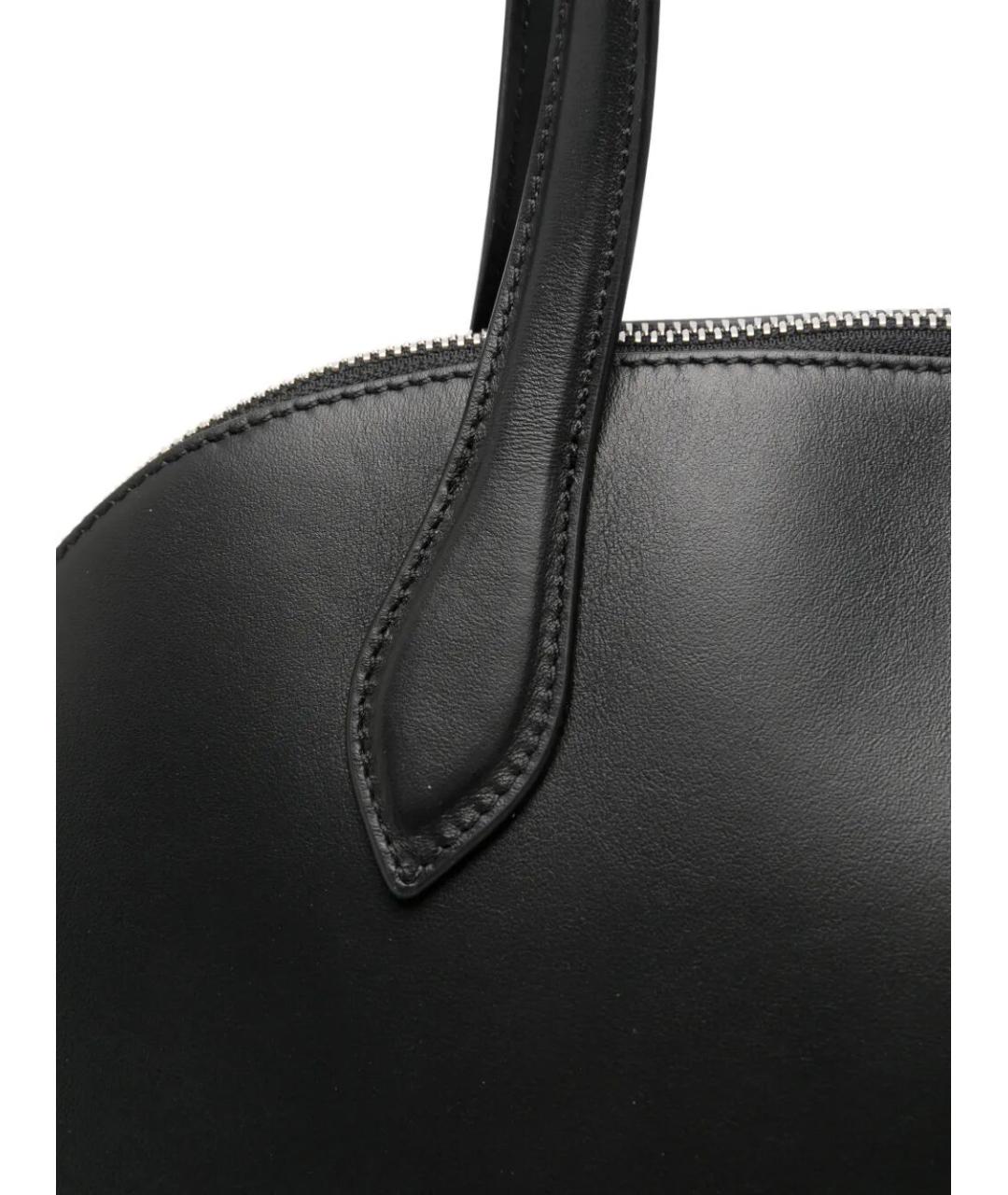 AESTHER EKME Черная кожаная сумка с короткими ручками, фото 5
