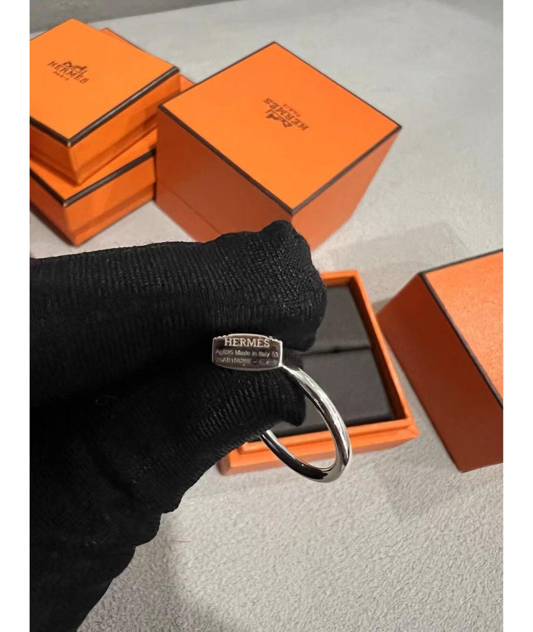 HERMES Серебряное кольцо, фото 3
