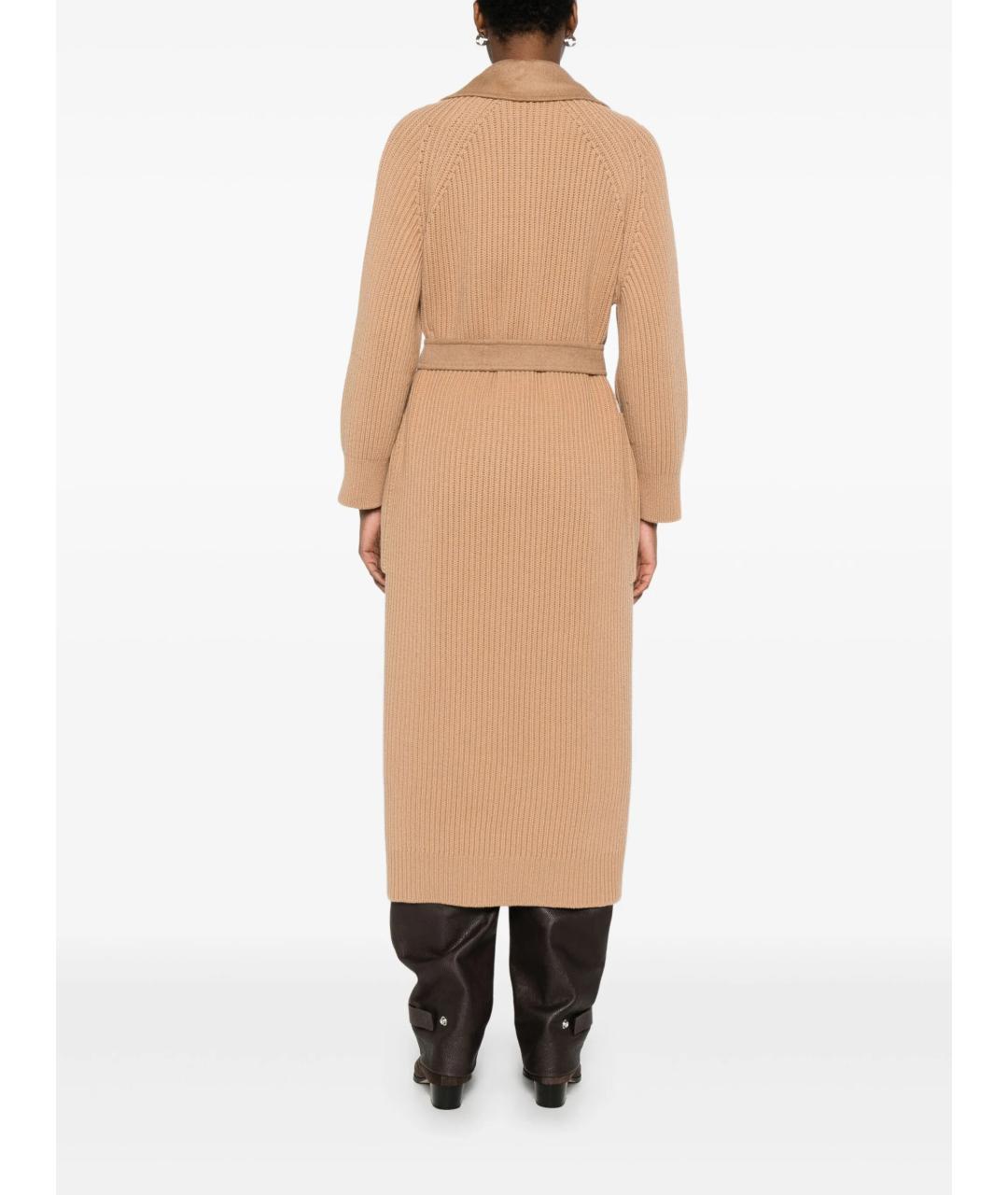 MAX MARA Бежевое шерстяное пальто, фото 5