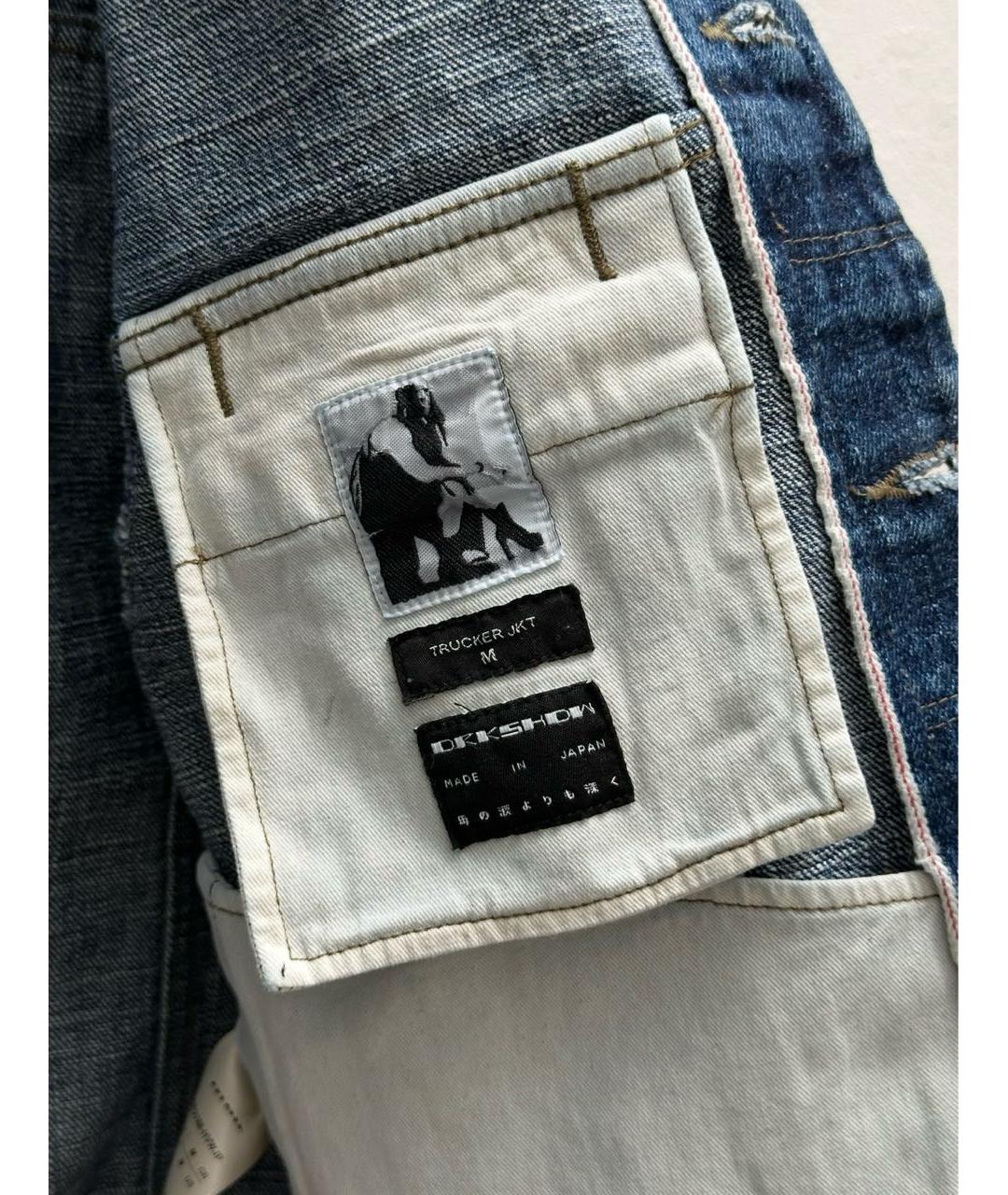 RICK OWENS DRKSHDW Синяя деним куртка, фото 7