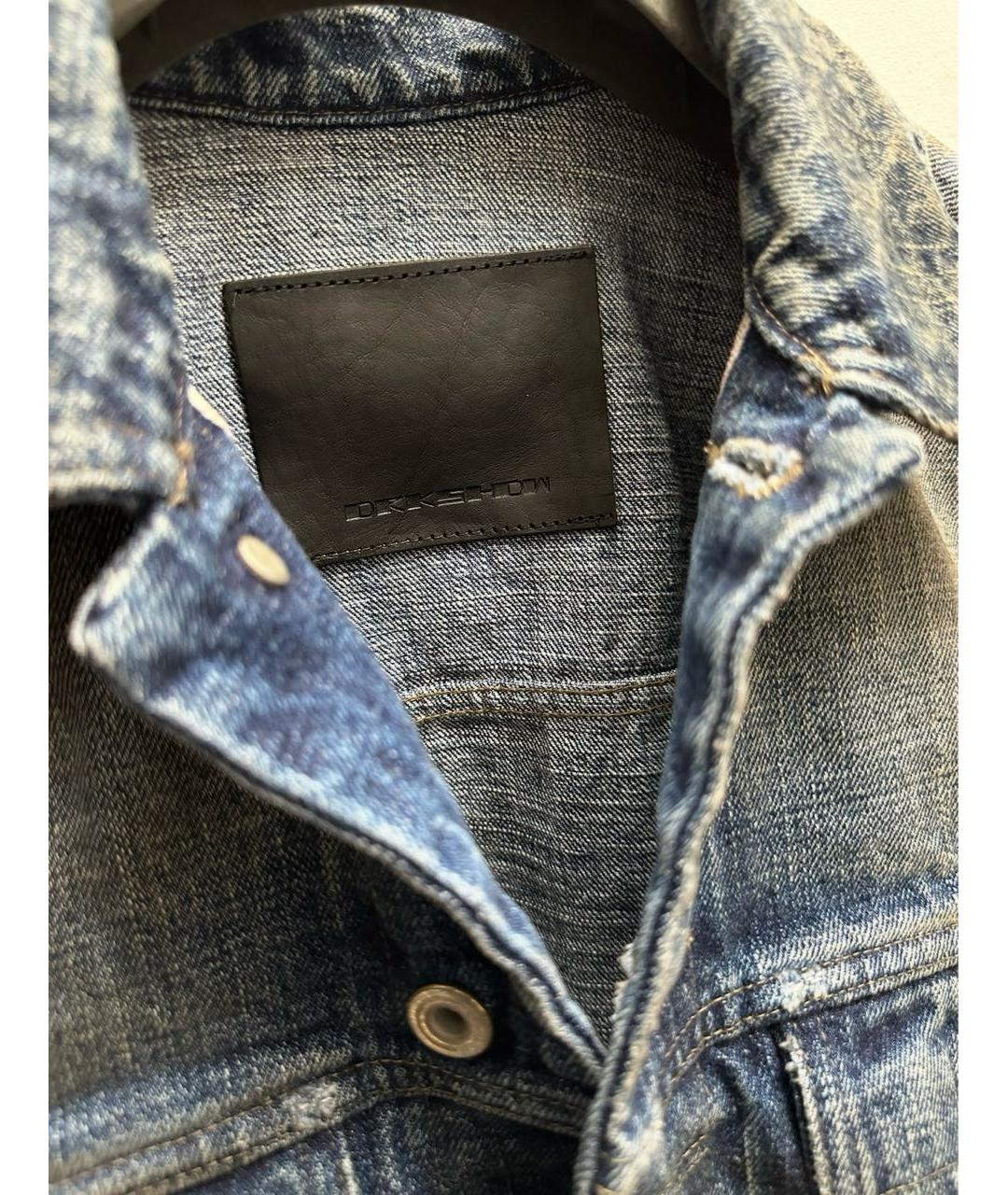 RICK OWENS DRKSHDW Синяя деним куртка, фото 3