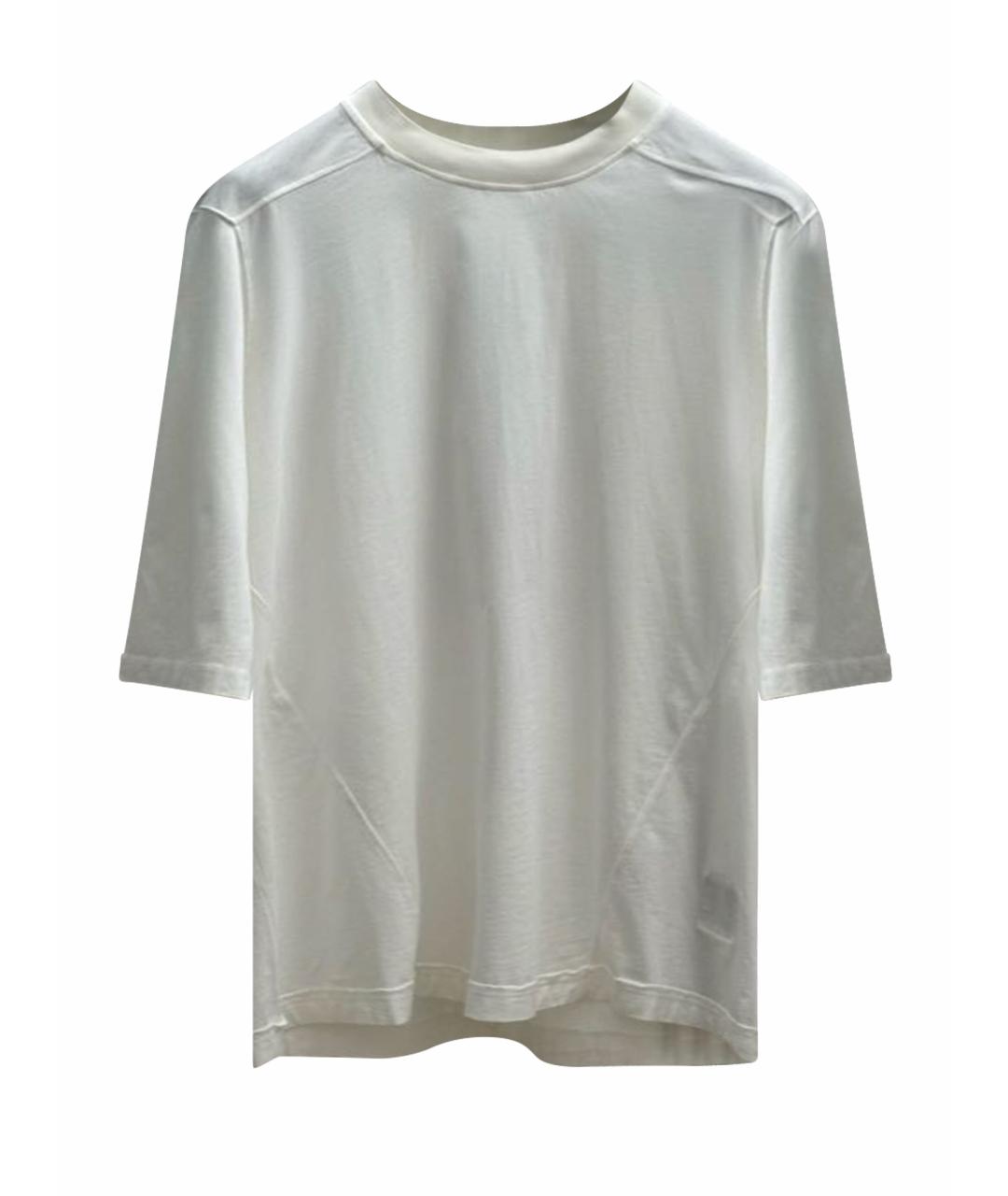 RICK OWENS DRKSHDW Белая хлопковая футболка, фото 1