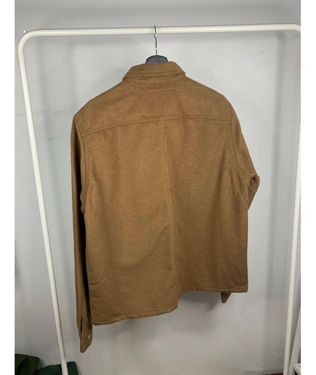 RICK OWENS DRKSHDW Коричневая хлопковая кэжуал рубашка, фото 2