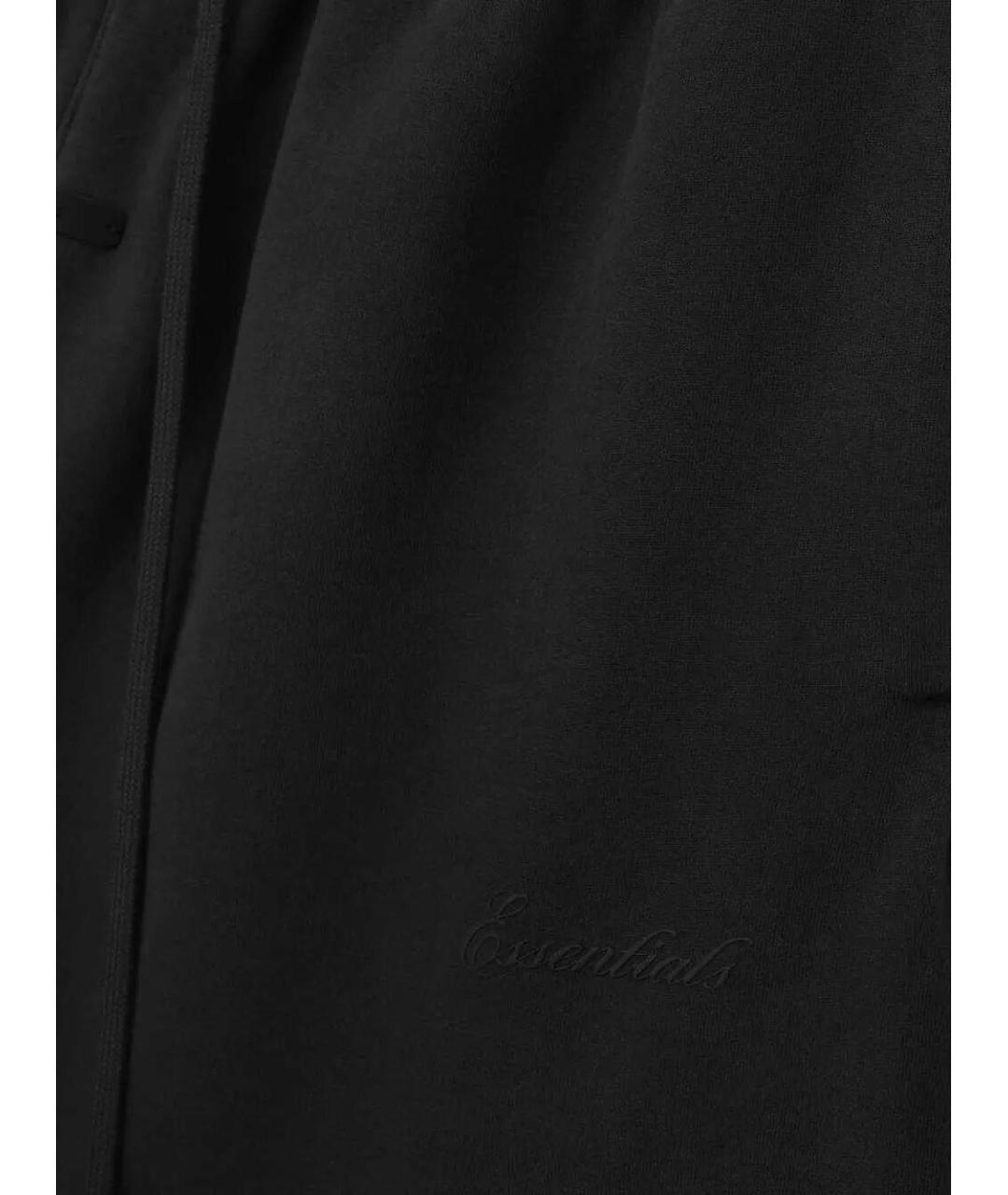 FEAR OF GOD ESSENTIALS Черные хлопковые повседневные брюки, фото 2
