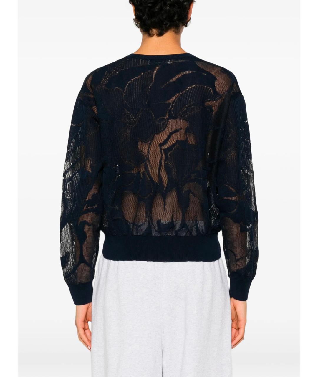 DRIES VAN NOTEN Синий хлопковый джемпер / свитер, фото 4