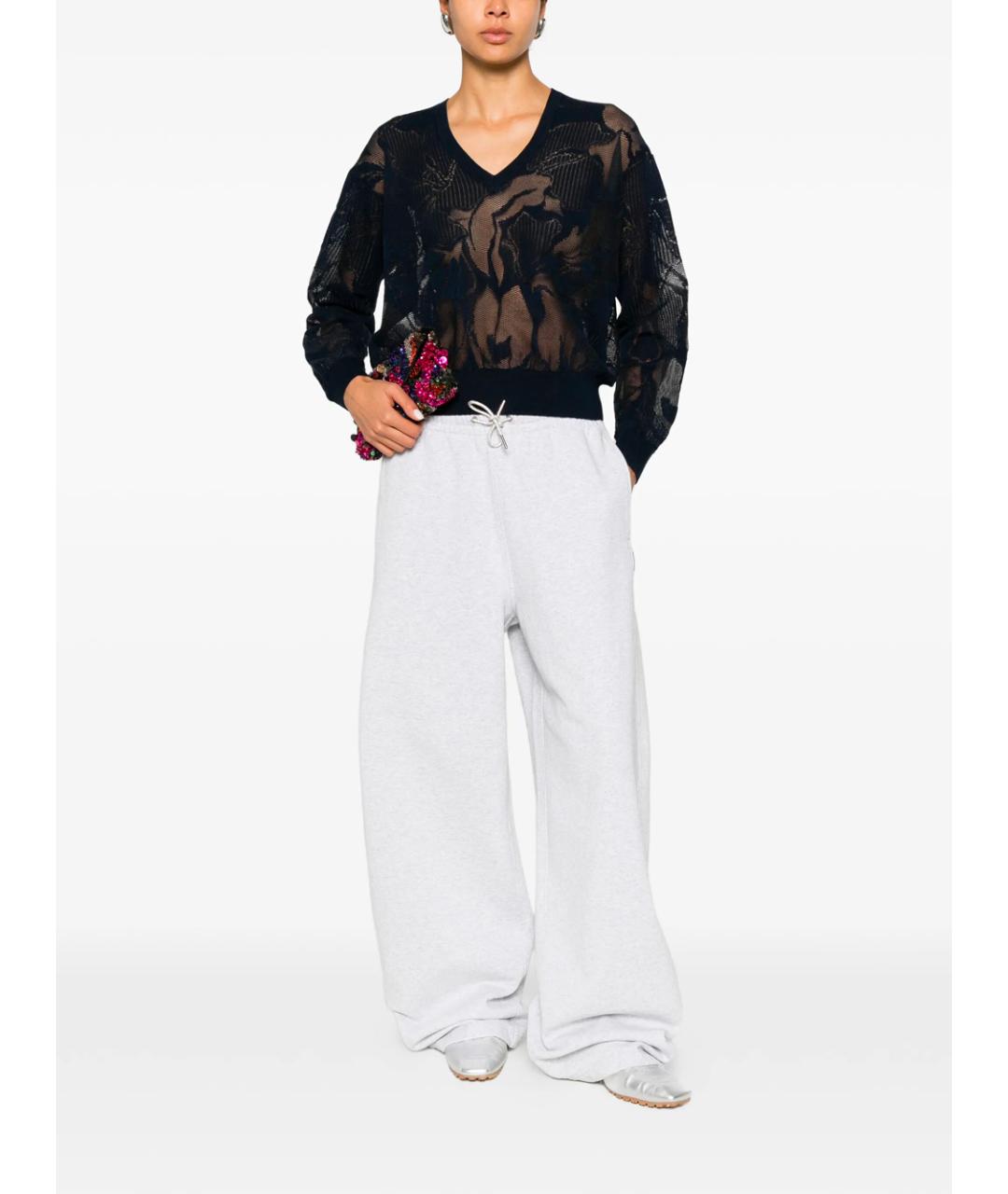 DRIES VAN NOTEN Синий хлопковый джемпер / свитер, фото 2